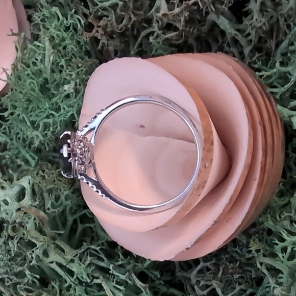 Sterling Silver French Quarter Ring With Crosses and Evil Eye sz8 - Picture 2 of 7